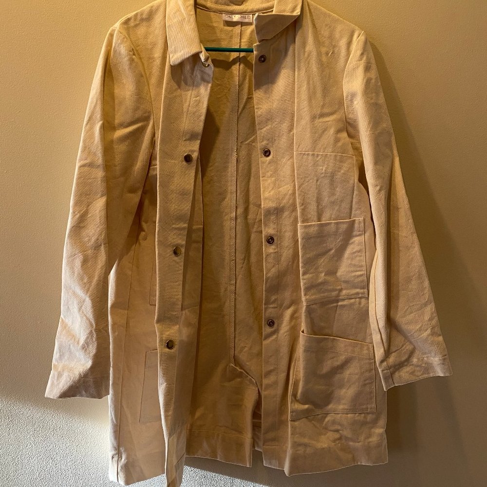 Only Child Penny Chore Coat in Eggshell, Size S/M